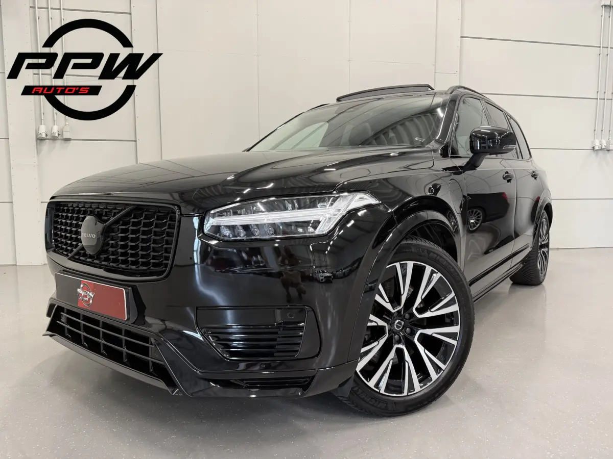 T8 Recharge AWD R-Design PANO/LUCHTVERING/TREKHAAK/SOH 98%/H&K/MEMORY/ZWART LEER/GOOGLE/CARPLAY/ACC/PILOT-ASSIST/20"/PRIVACY/VOLLEDIG VOLVO DEALER HISTORIE