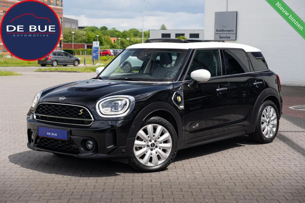 1.5 Cooper SE ALL4 Chili+|Panoramadak|JCW|CarPlay|Automaat|Keyless|LED|Union Jack|Hybride|Dealer Onderhouden