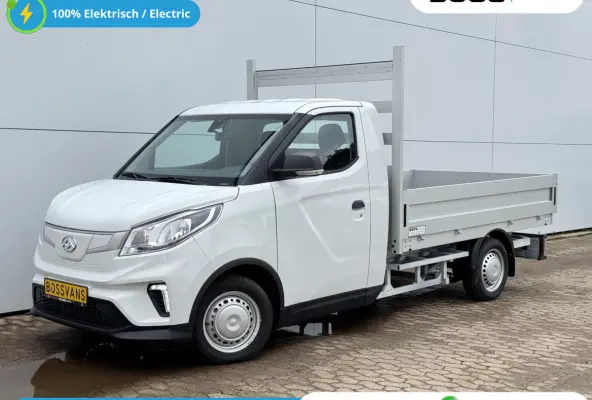 50kWh 122PK Nieuw! Open Laadbak 327km WLTP 100% Elektrisch Airco Cruise Control Carplay Camera Pritsche Pickup Open Box