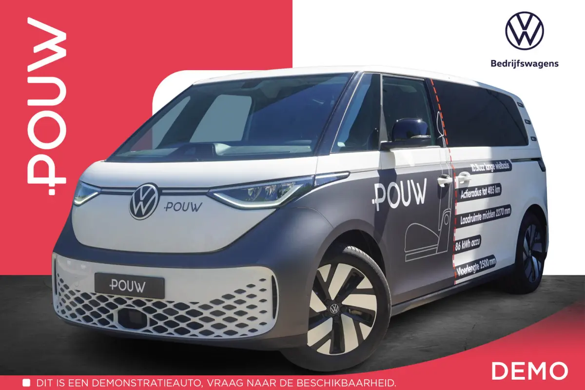 286pk Pro Bulli 86 kWh LWB | Geel Kenteken | Enkele Cabine | Laadvloer | Scheidingswand | Trekhaak