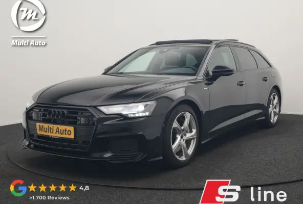50 TFSI e Quattro 2x S Line PHEV 300pk Dealer O.H. | Trekhaak Af Fabriek | Panodak | Adaptive Cruise | Camera | Lederen Sportstoelen & Stuur Verwarmd | Blis | Sfeerverlichting | Apple Carpla
