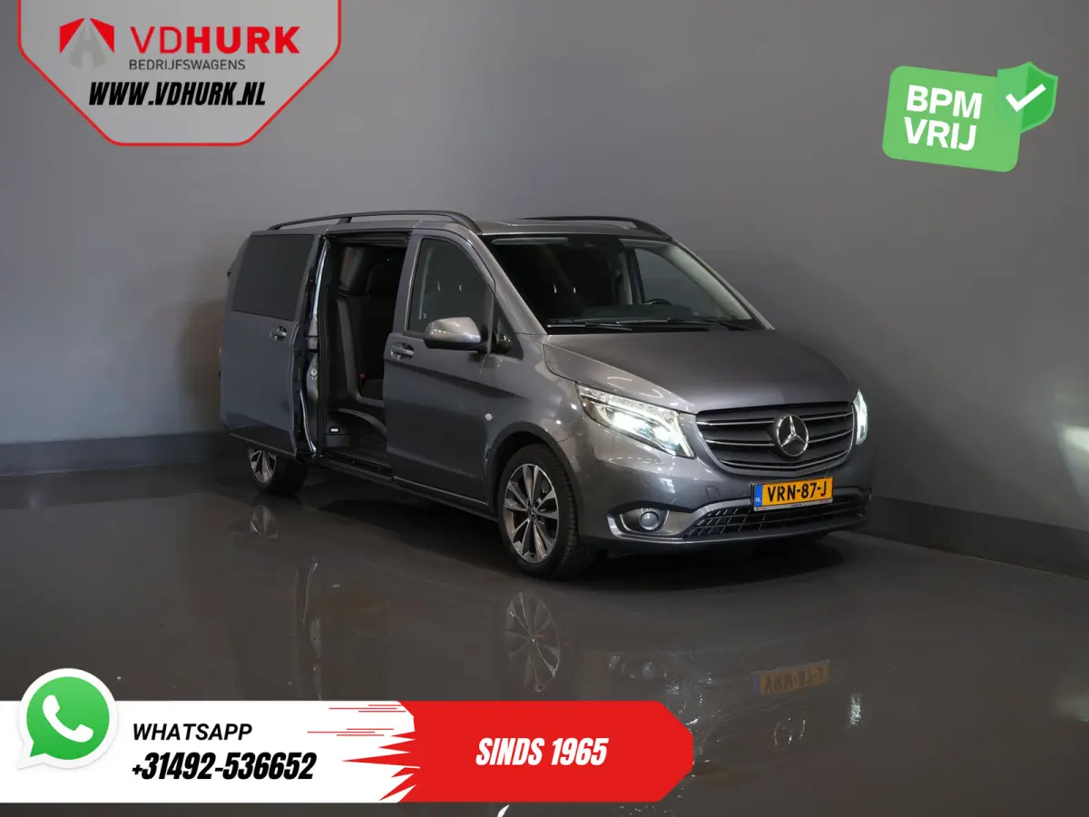 119 CDI Aut. XL L3 DC Dubbel Cabine/ LED/ 2.5t Trekverm./ Alarm III/ Stoelverw./ Carplay/ Navi/ Camera/ Climate/ Cruise/ PDC/ 18”LMV/ Trekhaak
