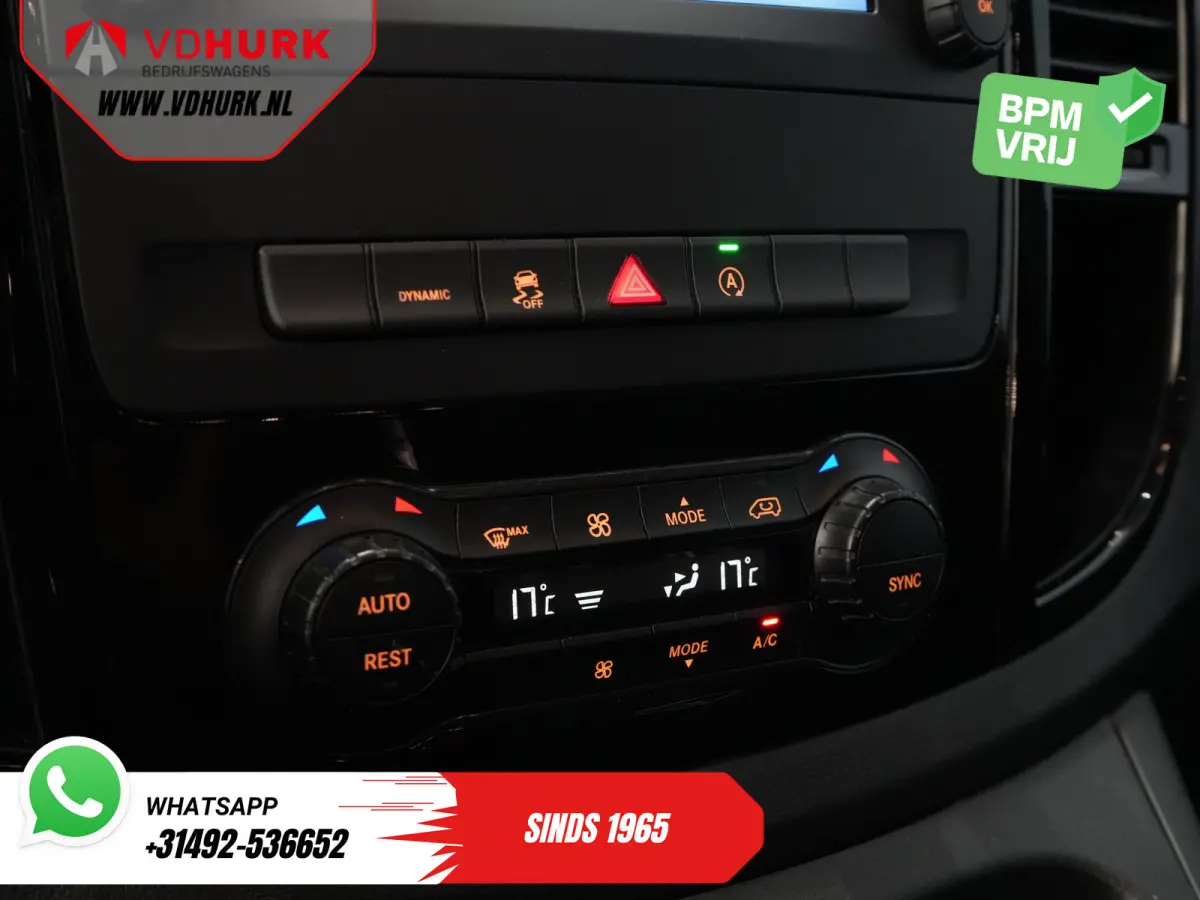 119 CDI Aut. XL L3 DC Dubbel Cabine/ LED/ 2.5t Trekverm./ Alarm III/ Stoelverw./ Carplay/ Navi/ Camera/ Climate/ Cruise/ PDC/ 18”LMV/ Trekhaak