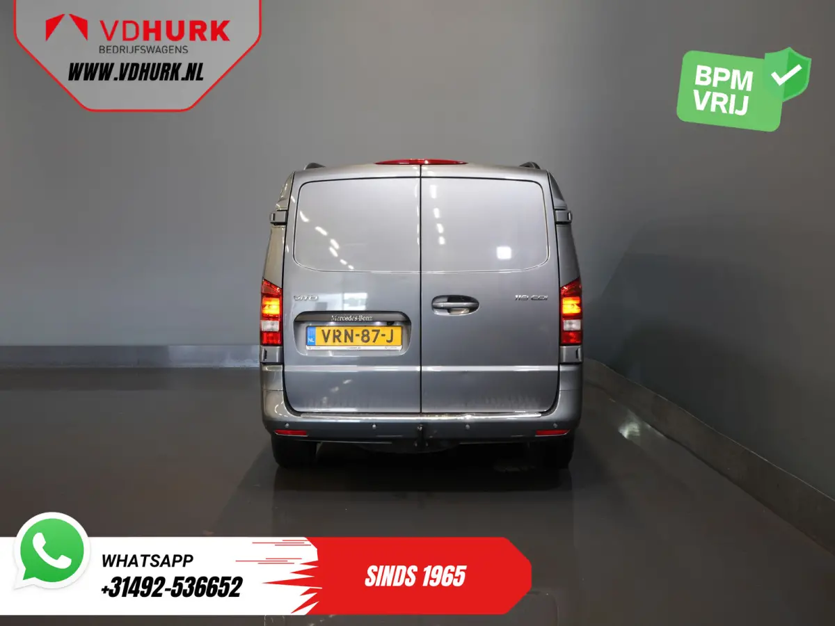 119 CDI Aut. XL L3 DC Dubbel Cabine/ LED/ 2.5t Trekverm./ Alarm III/ Stoelverw./ Carplay/ Navi/ Camera/ Climate/ Cruise/ PDC/ 18”LMV/ Trekhaak