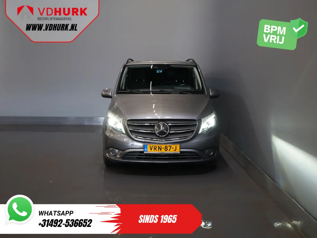 119 CDI Aut. XL L3 DC Dubbel Cabine/ LED/ 2.5t Trekverm./ Alarm III/ Stoelverw./ Carplay/ Navi/ Camera/ Climate/ Cruise/ PDC/ 18”LMV/ Trekhaak