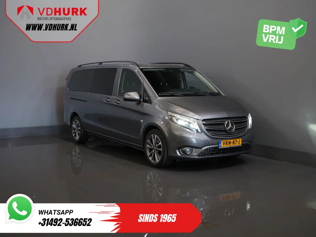 119 CDI Aut. XL L3 DC Dubbel Cabine/ LED/ 2.5t Trekverm./ Alarm III/ Stoelverw./ Carplay/ Navi/ Camera/ Climate/ Cruise/ PDC/ 18”LMV/ Trekhaak