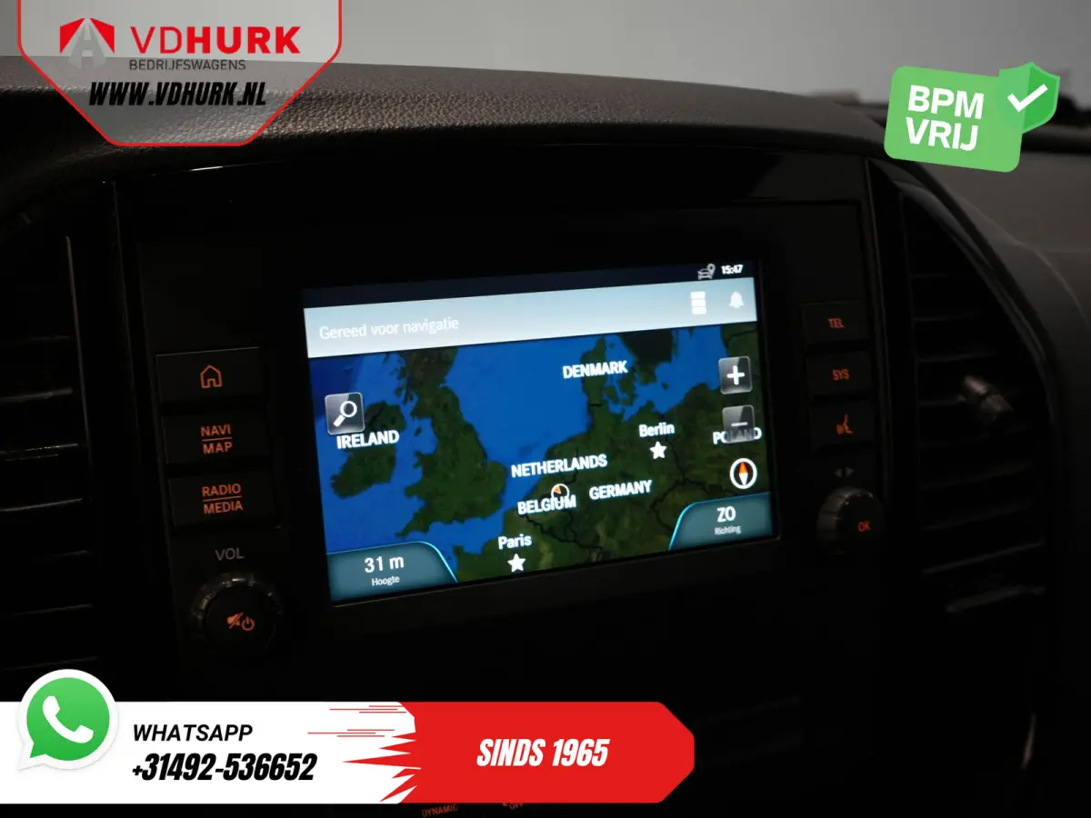 119 CDI Aut. XL L3 DC Dubbel Cabine/ LED/ 2.5t Trekverm./ Alarm III/ Stoelverw./ Carplay/ Navi/ Camera/ Climate/ Cruise/ PDC/ 18”LMV/ Trekhaak