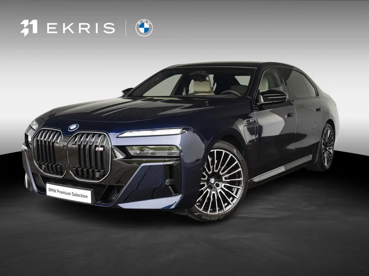 M760e SoH 100% | M Performance Pack | Connoisseur Pack | 21 inch velgen | Executive Drive Pro | Integral Active Steering | BMW Iconic Glow kristalkoplampen | Driving Assistant Professional B