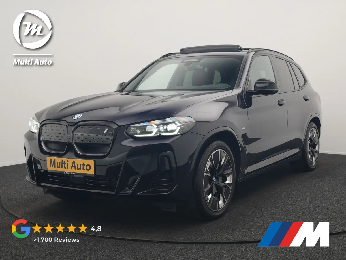 M Sport High Executive 80 kWh 286pk Dealer O.H. SOH 95% | Trekhaak Af Fabriek | Panodak | Head Up | 360 Camera | Harman / Kardon | Lederen Sportstoelen Memory & Verwarmd | Keyless | Blis | S