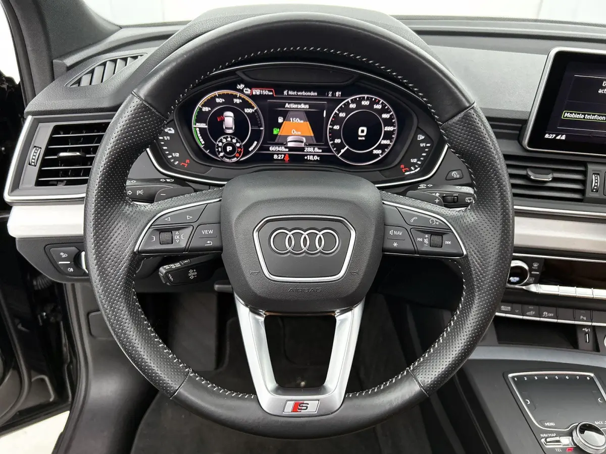 50 TFSI e quattro S edition 299 PK | S-line | Panoramadak | Luchtvering | Navigatie | Trekhaak | Stoelverwarming | Keyless | Apple Carplay | Android Auto | Lichtmetalen velgen | Leder |
