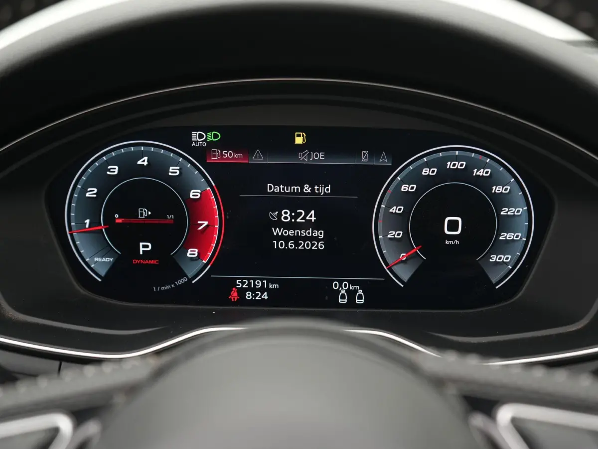 40 TFSI S edition 3X S-LINE | VIRTUAL | AUTOMAAT | HUD | NEK&STOELVERWARMING | S5 GRILL|  HALF LEDER | DODEHOEK DETECTIE | CAMERA | ADAPTIEF | KEYLESS | AFGEVLAKT STUURWIEL |