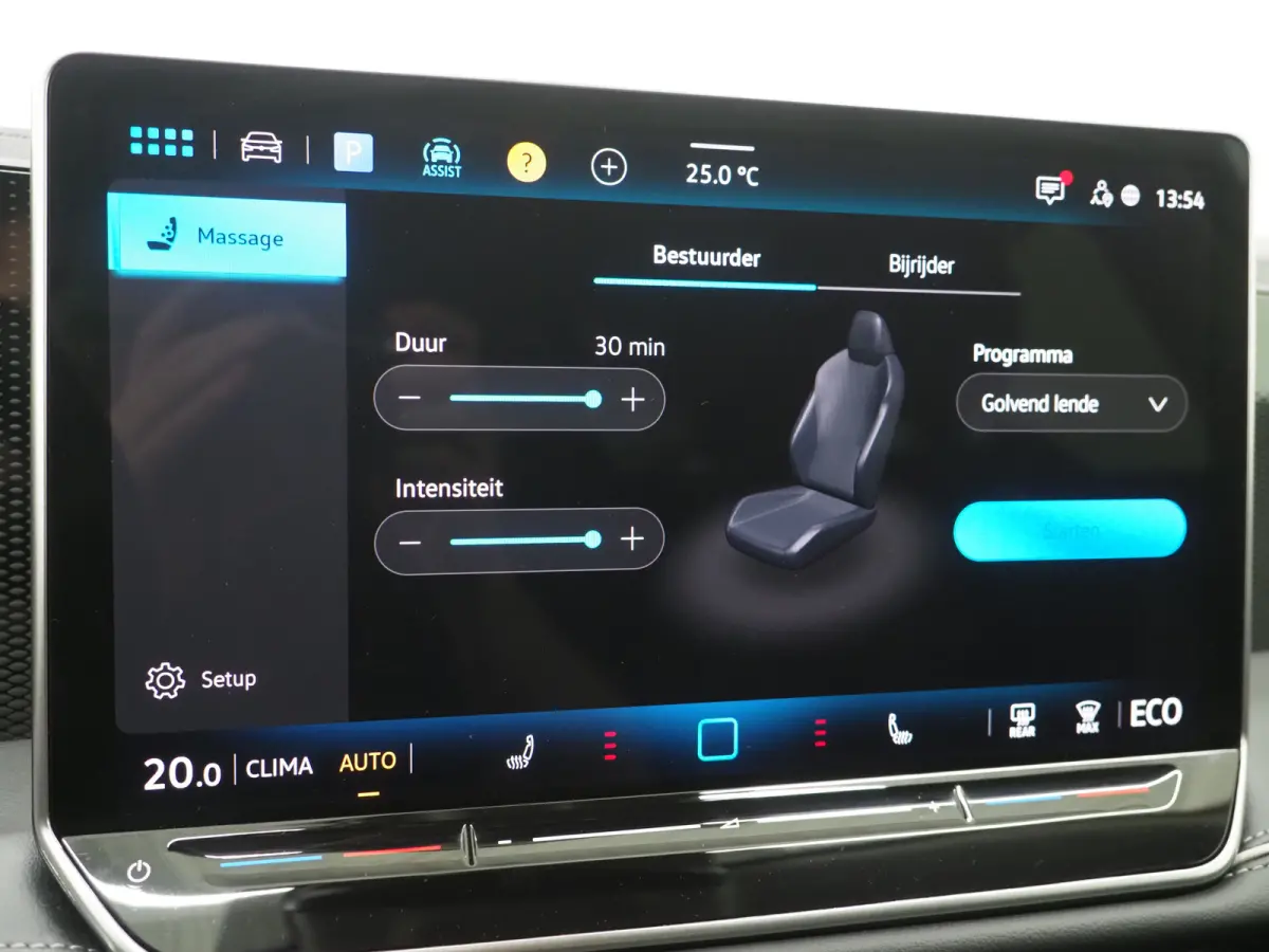 1.5 eHybrid 204PK | Leder/Alcantara | Massage | Trekhaak | HUD | Camera | Adaptive Cruise | Sfeerlicht | Carplay