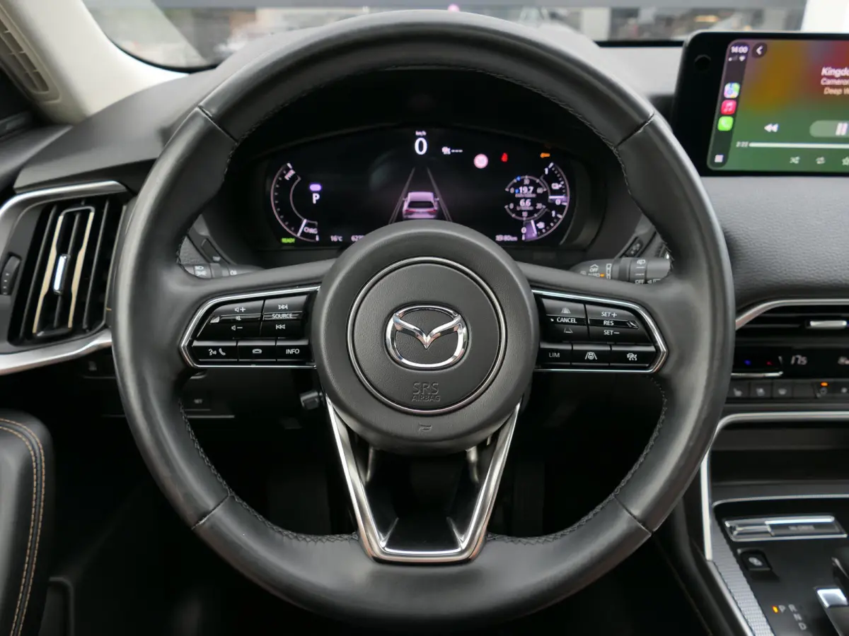 2.5 e-SkyActiv PHEV Homura | Panoramadak | Trekhaak | 360°-camera | BOSE | Memory | Stoelventilatie | Stuur-/Stoelverwarming V+A | Apple-/Android Carplay | Dodehoek detectie | ACC