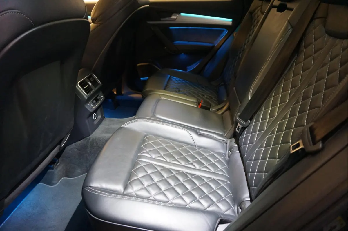2.0 TFSI Quattro Sport S-Line | Luchtvering | Pano | HUD | B&O | Sfeer | Apple | Adaptive | 21inch | Designo Lederen interieur | Standkachel
