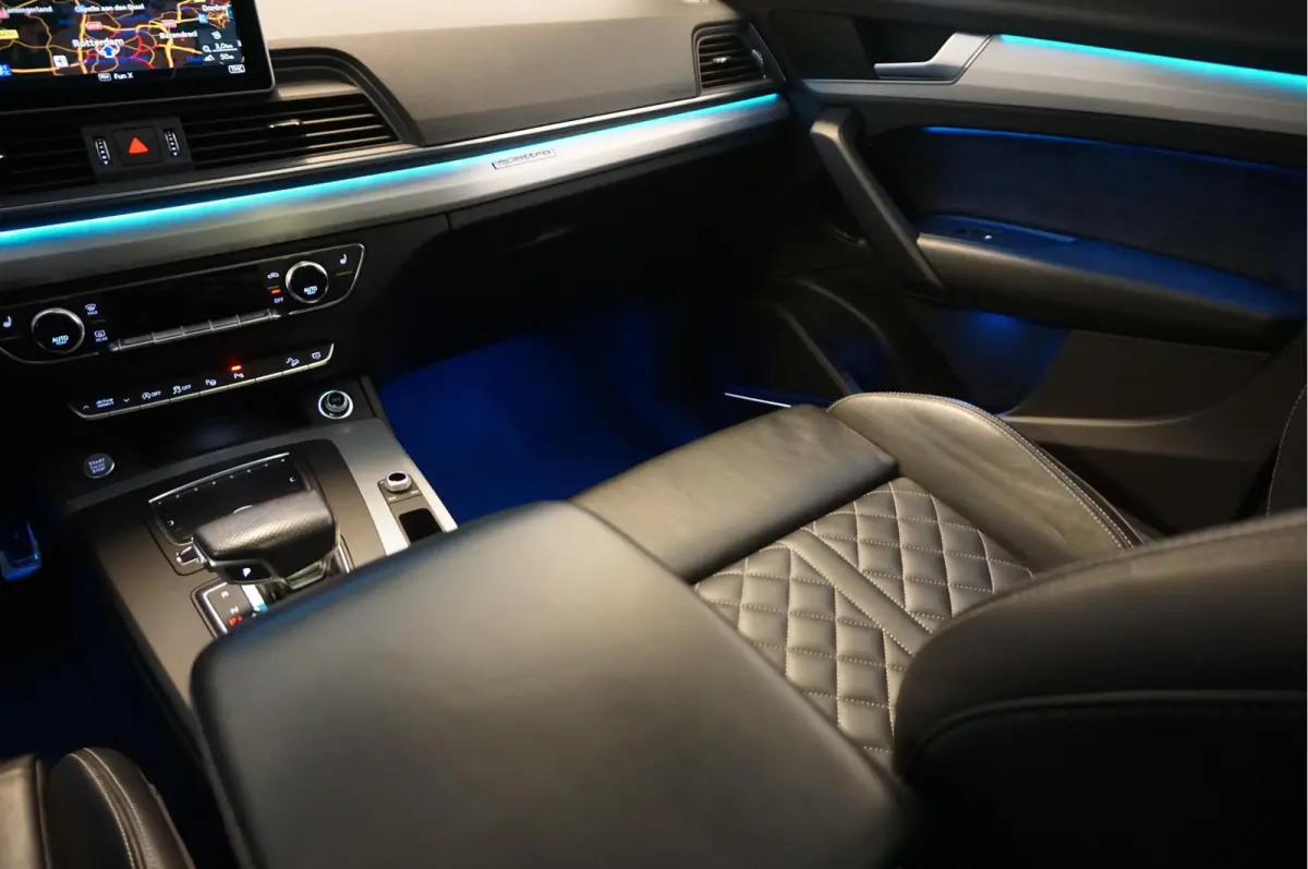 2.0 TFSI Quattro Sport S-Line | Luchtvering | Pano | HUD | B&O | Sfeer | Apple | Adaptive | 21inch | Designo Lederen interieur | Standkachel