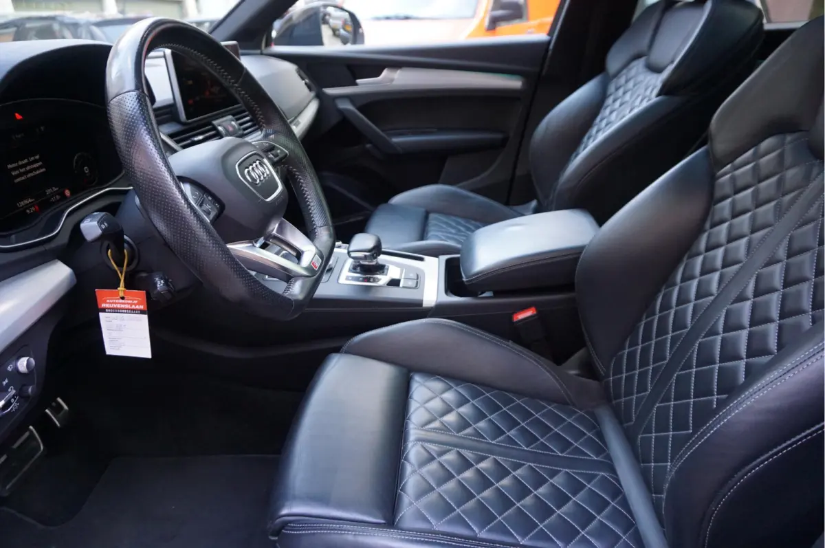 2.0 TFSI Quattro Sport S-Line | Luchtvering | Pano | HUD | B&O | Sfeer | Apple | Adaptive | 21inch | Designo Lederen interieur | Standkachel