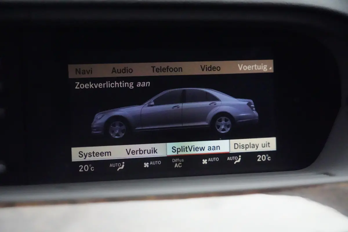 350 Prestige | 306PK | Schuifdak | HarmanKardon | NightVision | Leder | Mercedes-Benz S-Klasse 350 Prestige 306 PK met 3.5 V6 benzinemotor, schuif/-kanteldak, Harman Kardon premium audio, Ni
