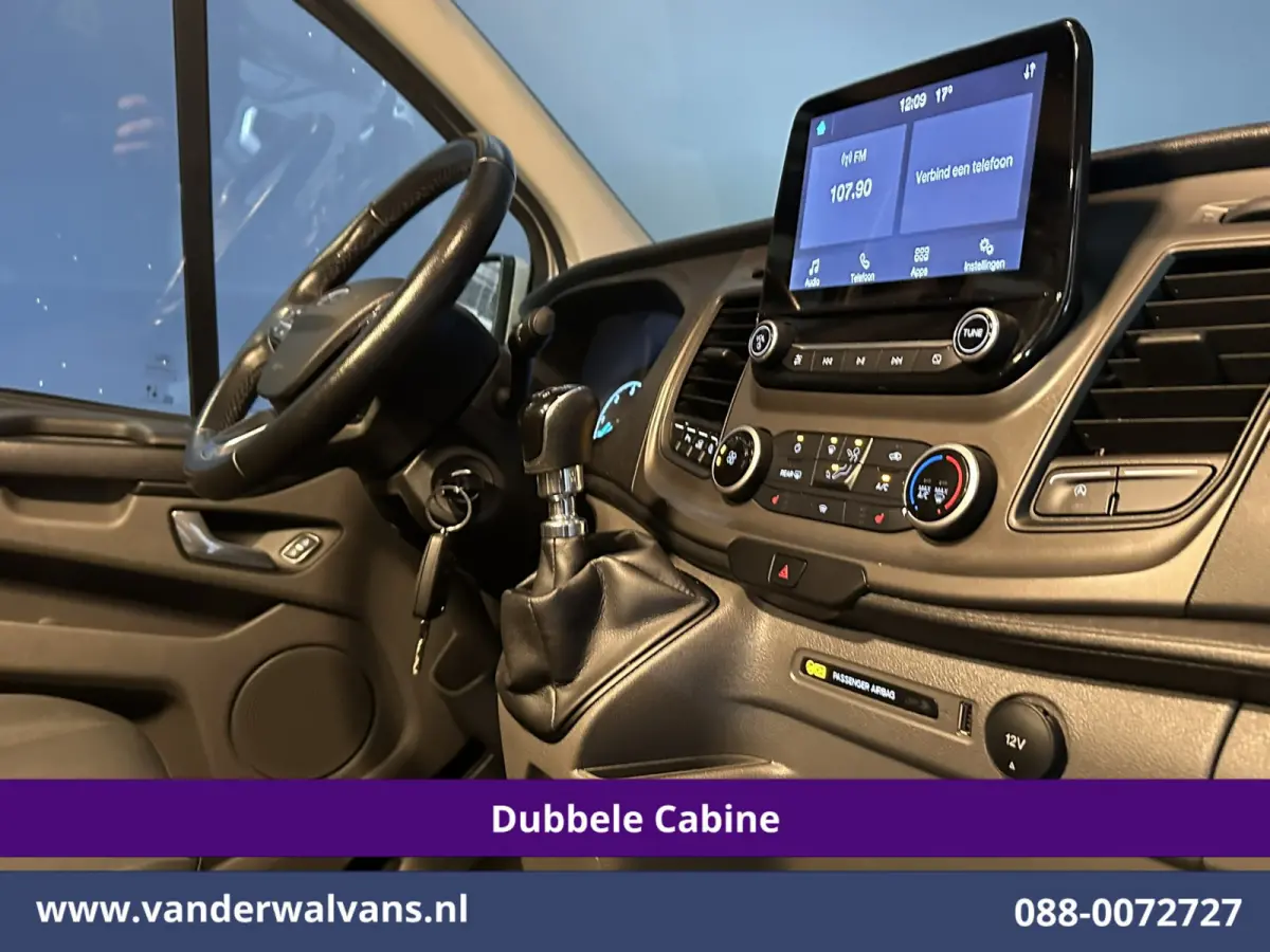 2.0 TDCI 131pk L2H1 Dubbele Cabine Euro6 Airco | 5-Zits | Camera | Apple Carplay | LED | 2800kg Trekhaak Android Auto, Cruisecontrol, Parkeersensoren, Stoelverwarming, Verwarmde voorruit, Da