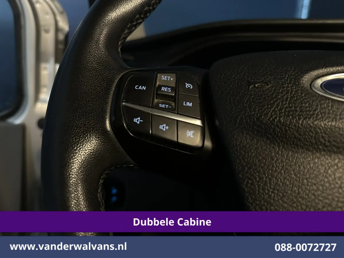 2.0 TDCI 131pk L2H1 Dubbele Cabine Euro6 Airco | 5-Zits | Camera | Apple Carplay | LED | 2800kg Trekhaak Android Auto, Cruisecontrol, Parkeersensoren, Stoelverwarming, Verwarmde voorruit, Da