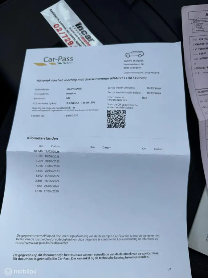1.0 MPi WeinigKm|Carpass