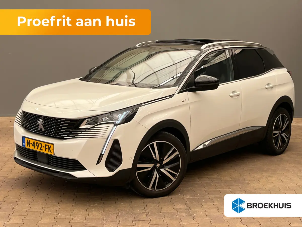 1.2 PureTech Blue Lease GT VOL!! | Panorama Dak | Alcantara stoelen met elek. verstelling en Massage | Stoelverwarming | Elek. Achterklep | Adaptieve Cruise | Carplay | Apple Carplay/Android