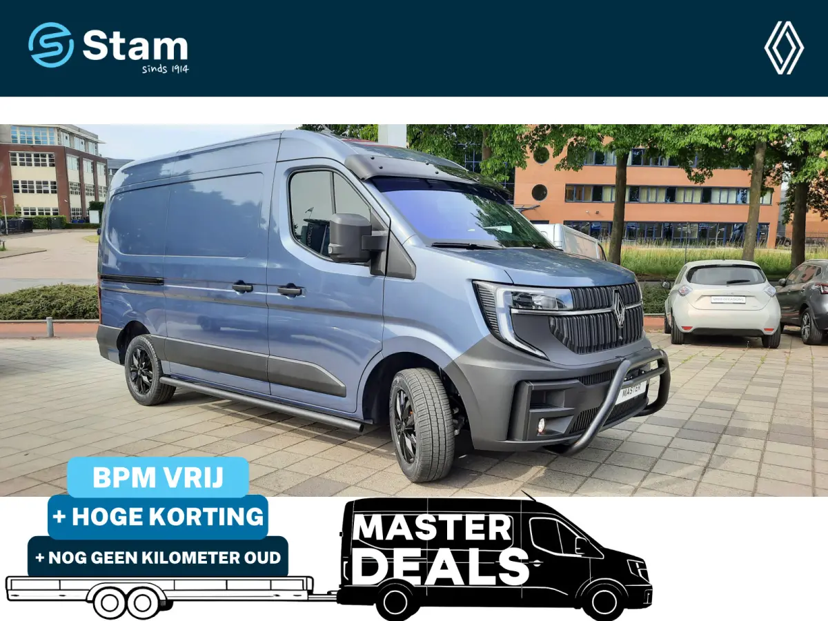 T35 2.0 dCi 130 L2H2 Advance Stam Limité 75 Bullbar | Sidebars | 17"inch Lichtmetalen velgen