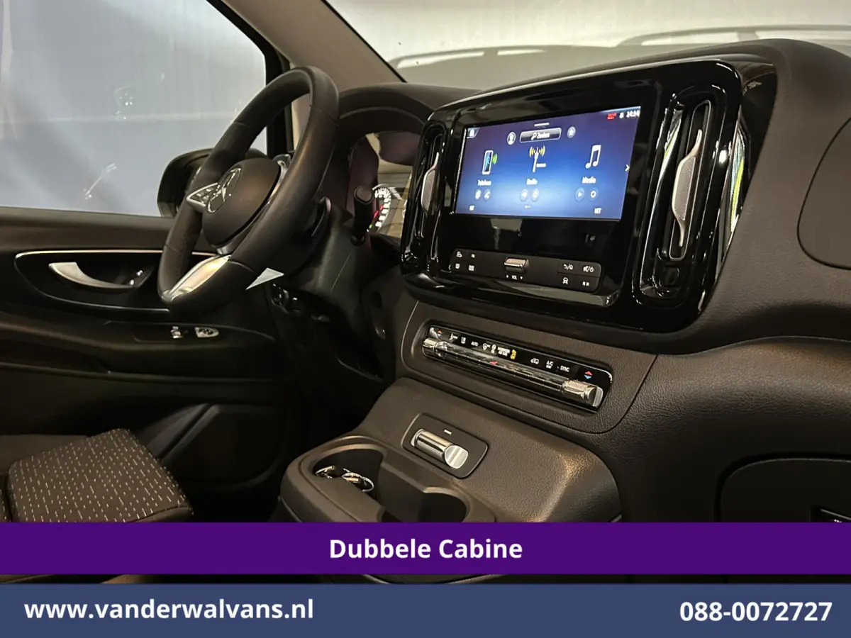 116 CDI 164pk 9G-Tronic Automaat L2H1 Dubbele Cabine Fabrieksgarantie Euro6 Airco | 2x Zijdeur | 5-Zits | Camera | Navigatie LED, LM Velgen, 2500kg Trekhaak, Adaptieve Cruisecontrol, Parkeer