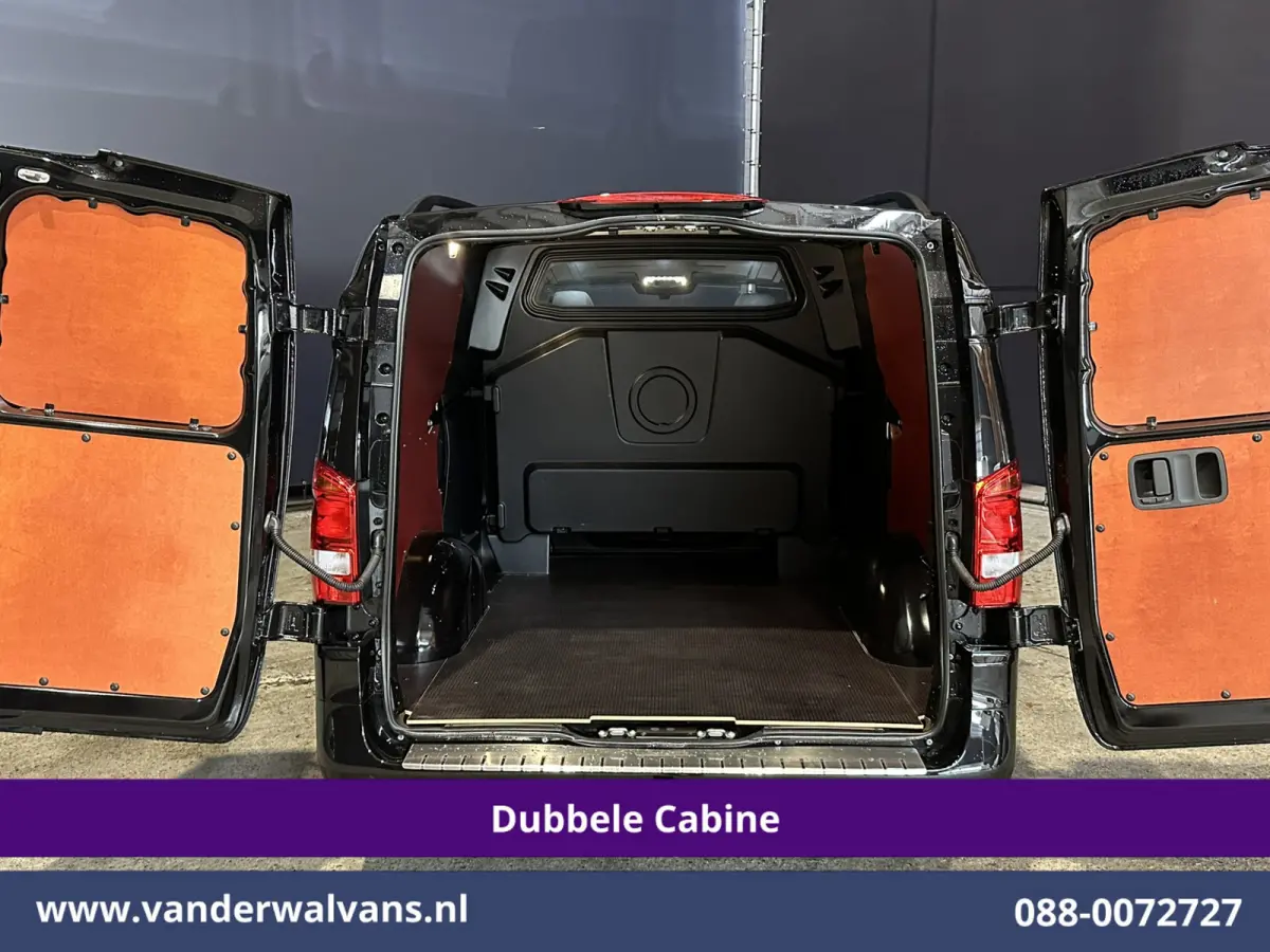 116 CDI 164pk 9G-Tronic Automaat L2H1 Dubbele Cabine Fabrieksgarantie Euro6 Airco | 2x Zijdeur | 5-Zits | Camera | Navigatie LED, LM Velgen, 2500kg Trekhaak, Adaptieve Cruisecontrol, Parkeer