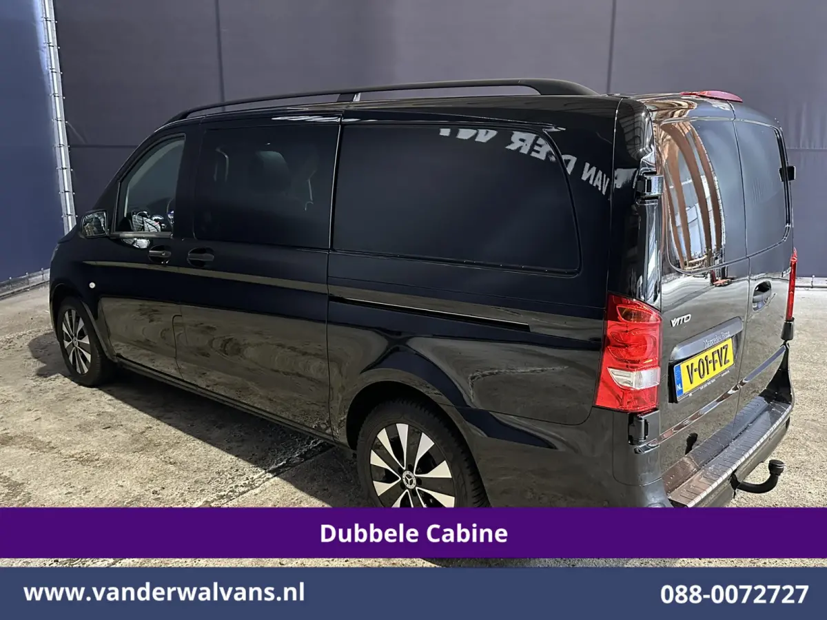 116 CDI 164pk 9G-Tronic Automaat L2H1 Dubbele Cabine Fabrieksgarantie Euro6 Airco | 2x Zijdeur | 5-Zits | Camera | Navigatie LED, LM Velgen, 2500kg Trekhaak, Adaptieve Cruisecontrol, Parkeer