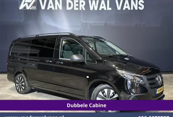 116 CDI 164pk 9G-Tronic Automaat L2H1 Dubbele Cabine Fabrieksgarantie Euro6 Airco | 2x Zijdeur | 5-Zits | Camera | Navigatie LED, LM Velgen, 2500kg Trekhaak, Adaptieve Cruisecontrol, Parkeer