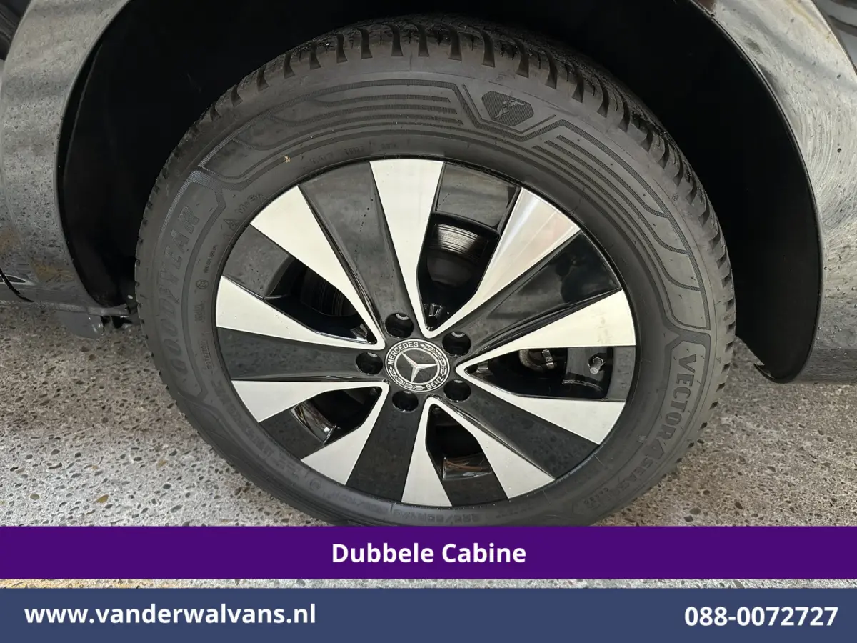 116 CDI 164pk 9G-Tronic Automaat L2H1 Dubbele Cabine Fabrieksgarantie Euro6 Airco | 2x Zijdeur | 5-Zits | Camera | Navigatie LED, LM Velgen, 2500kg Trekhaak, Adaptieve Cruisecontrol, Parkeer