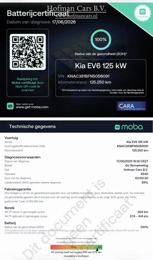 Air 58 kWh | SOH 100% (MOBA) | BTW Auto | NAP | Fabrieksgarantie Accu | 6 Maanden Garantie