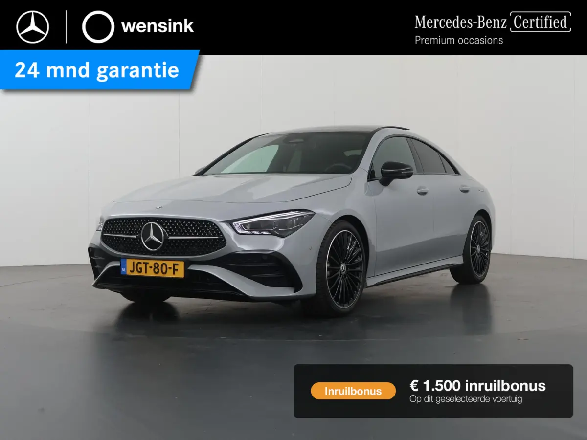 Coupé 180 Business Solution AMG | Panoramaschuifdak | AMG Line Plus | Night pakket | Head-up display | 360° camera | 19"AMG velgen Multispaaks