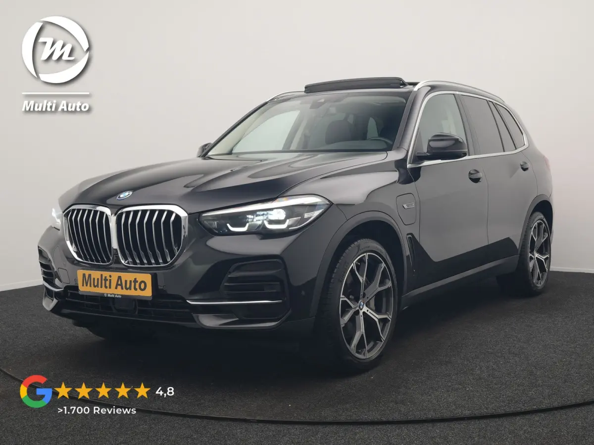 xDrive45e High Executive PHEV 395pk Dealer O.H. | Panodak | Luchtvering | 360 Camera | Adaptief Onderstel | Lederen Sportstoelen Memory & Verwarmd | Sfeerverlichting | Apple Carplay | Naviga