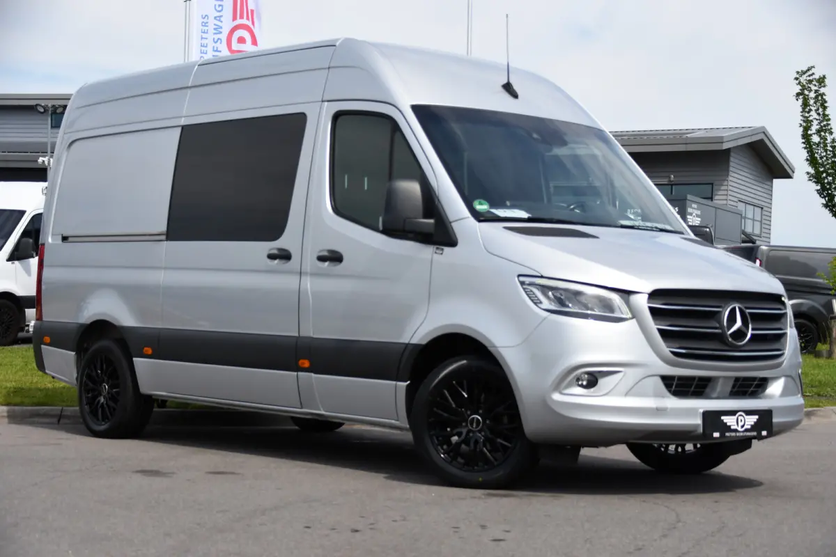 316 2.2 CDI L2H2 DC PB Edition Adaptieve Cruise, Camera, Carplay, LED, 164pk, Stoelverwarming, Trekhaak, Automaat, 10,5'' Mbux, Standkachel, Uniek!