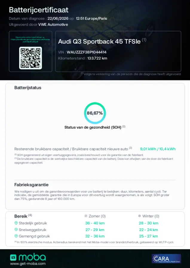 45 TFSI e Advanced Edition / SOH 86% / DAB / Cruise Control
