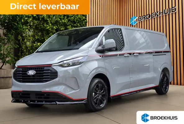 Dubbel Cab. Grey Platinum | Leer | Spoilerpakket | Striping | AGR | Zwarte Accenten | Excl. sierstrippen carrosseriezijde