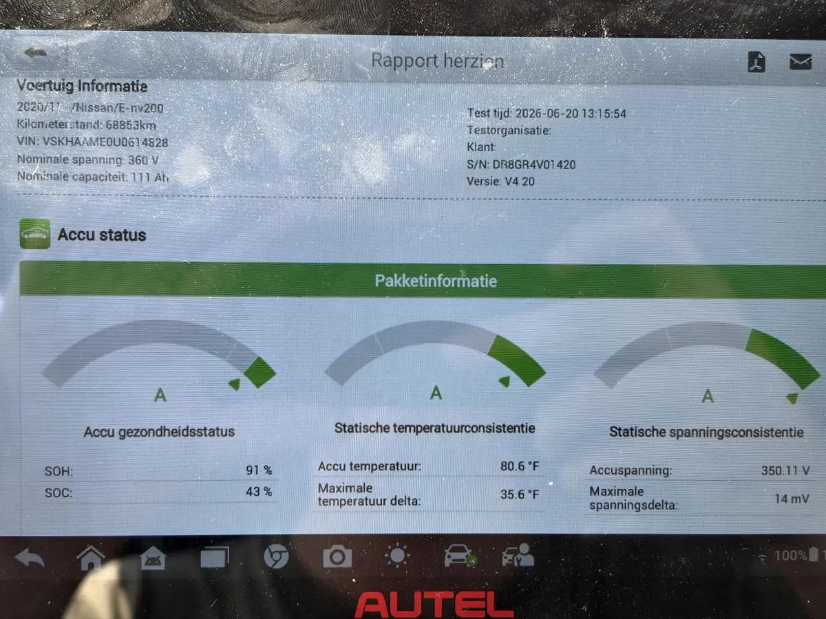 e-NV200 40 kWh*NAVI*ECC*CAM*CRUISE*TEL*STOEL/STUUR.VERW*