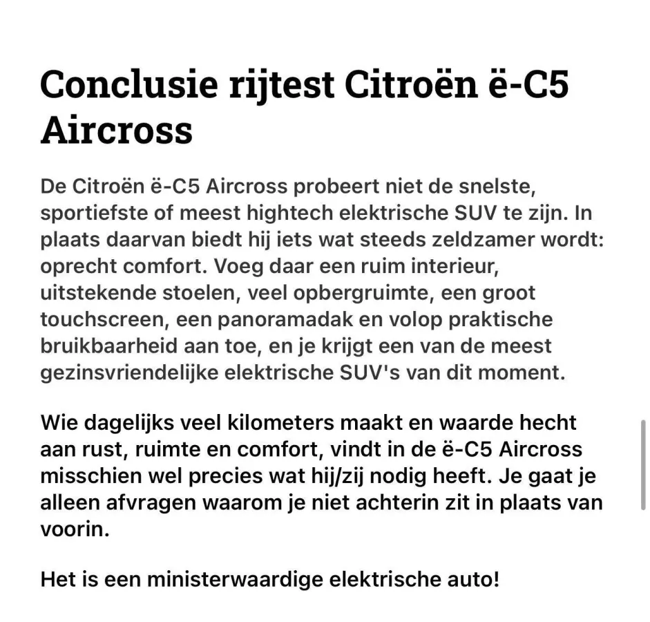 Max Comfort Range 73 kWh PANO+WARMTEPOMP