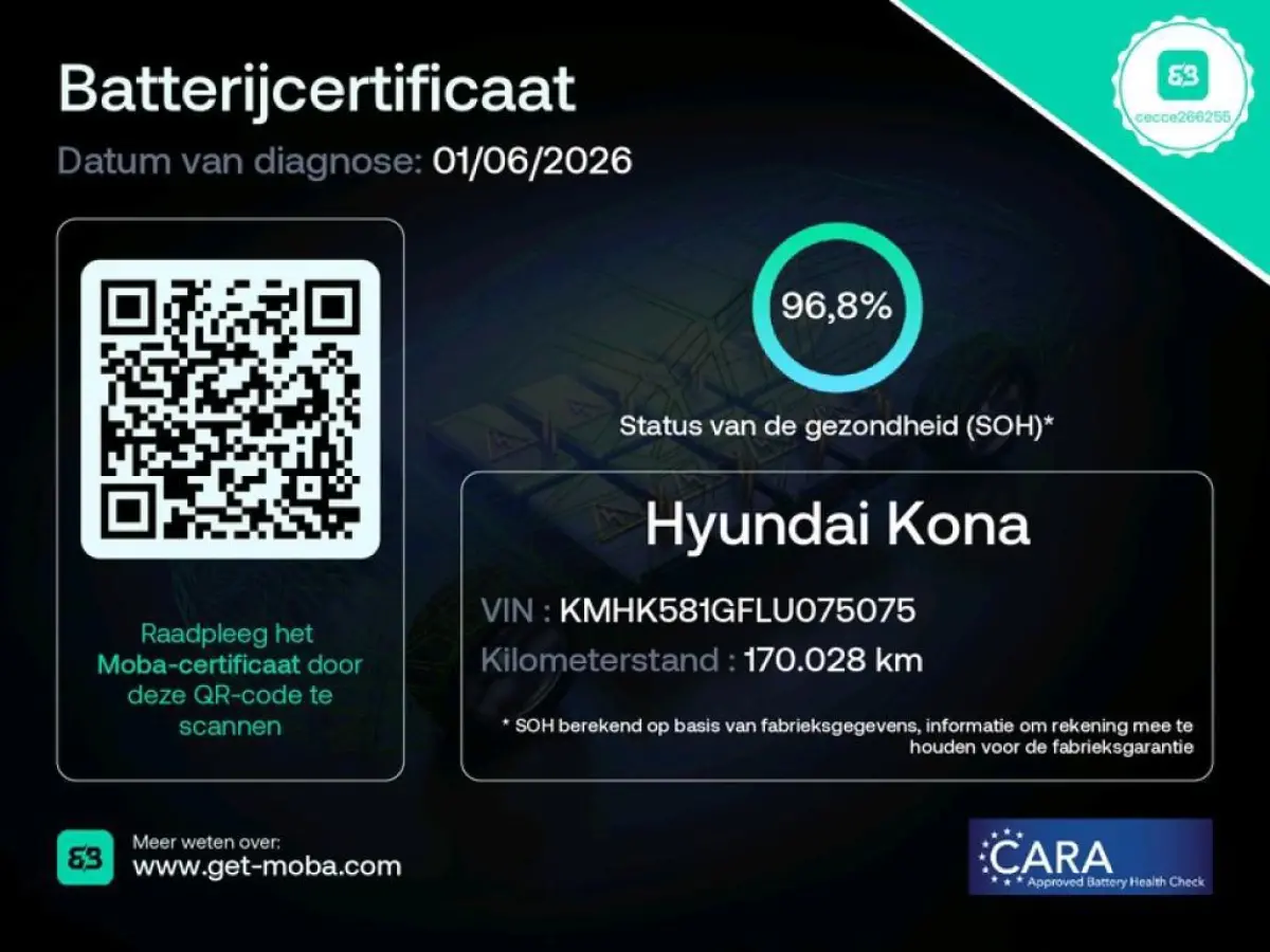 EV Premium 64 kWh SOH97%|1E EIG DEALEROND|HEADUP|STOEL&STUURVRM+VERKOELING|LEDER|BLINDSPOT|LANE ASS.|ADAPT.CRUISE