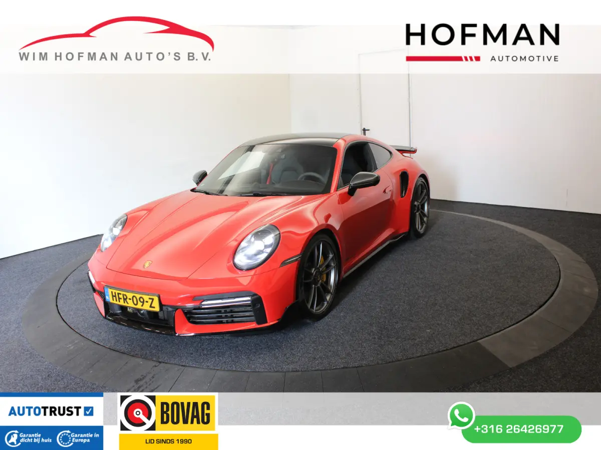 3.8 Turbo S Aerokit Carbon Nose lift 360º Camera PPF Sport Uitlaat