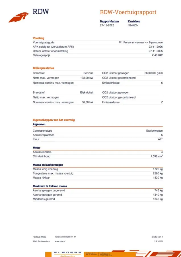 1.6 Plugin hybride GT Line compleet zuinig
