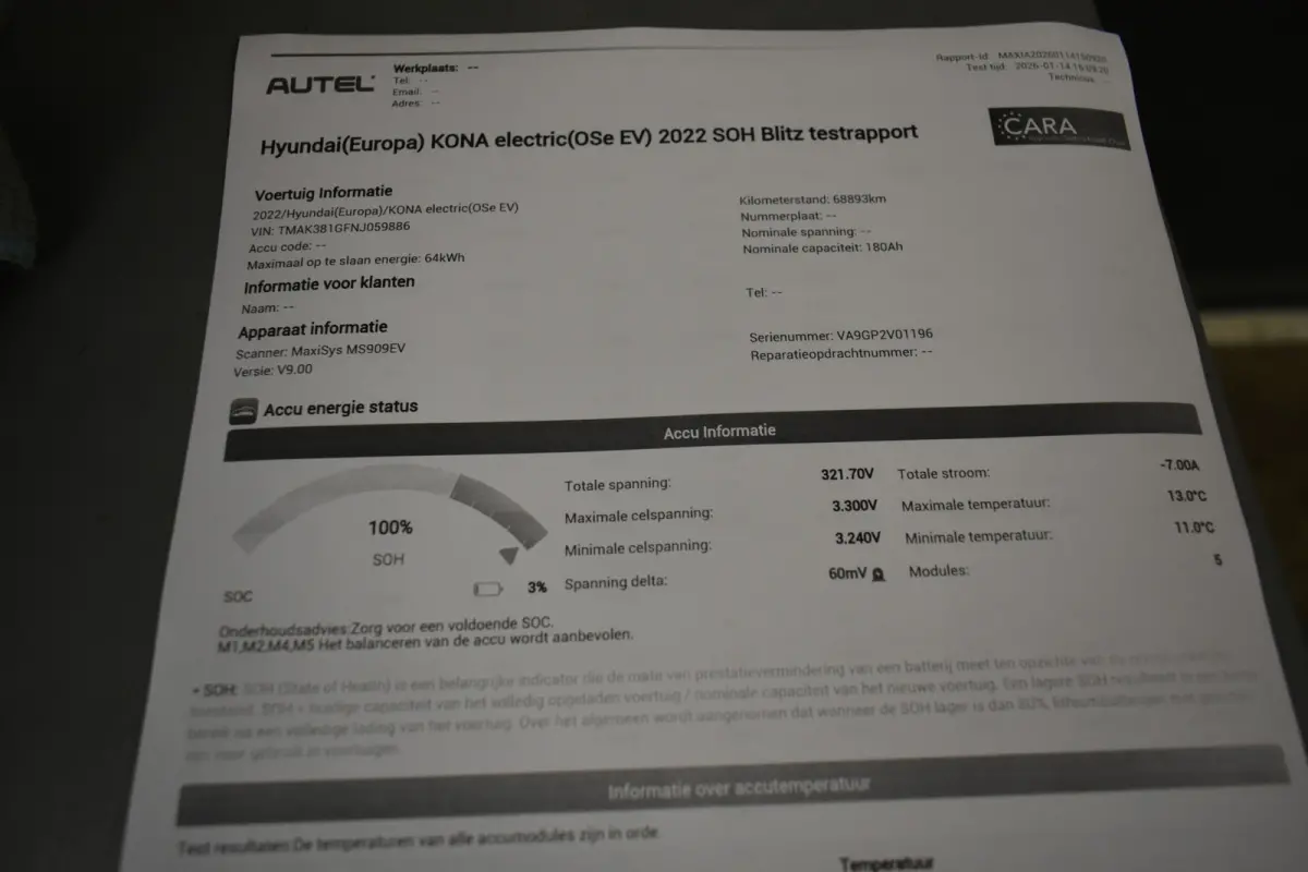 EV Fasion 64 kWh SOH 100% 204PK Head Up Camera 3 Fase-Laden Dodeh detec Winterpack