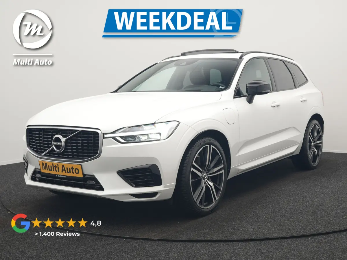 Recharge T8 AWD R-Design PHEV 391pk Dealer O.H. | Panodak | Luchtvering | Head Up | Camera | Harman & Kardon | Sportstoelen Memory & Verwarmd | 21"L.M | Apple Carplay | Keyless | Blis | Virt