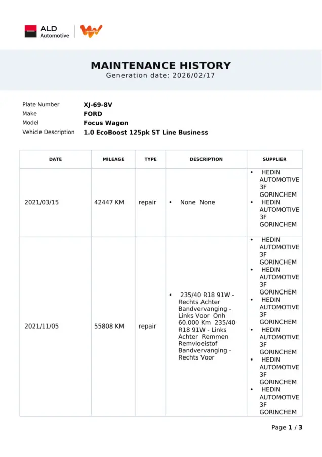 1.0 EcoBoost ST Line Business