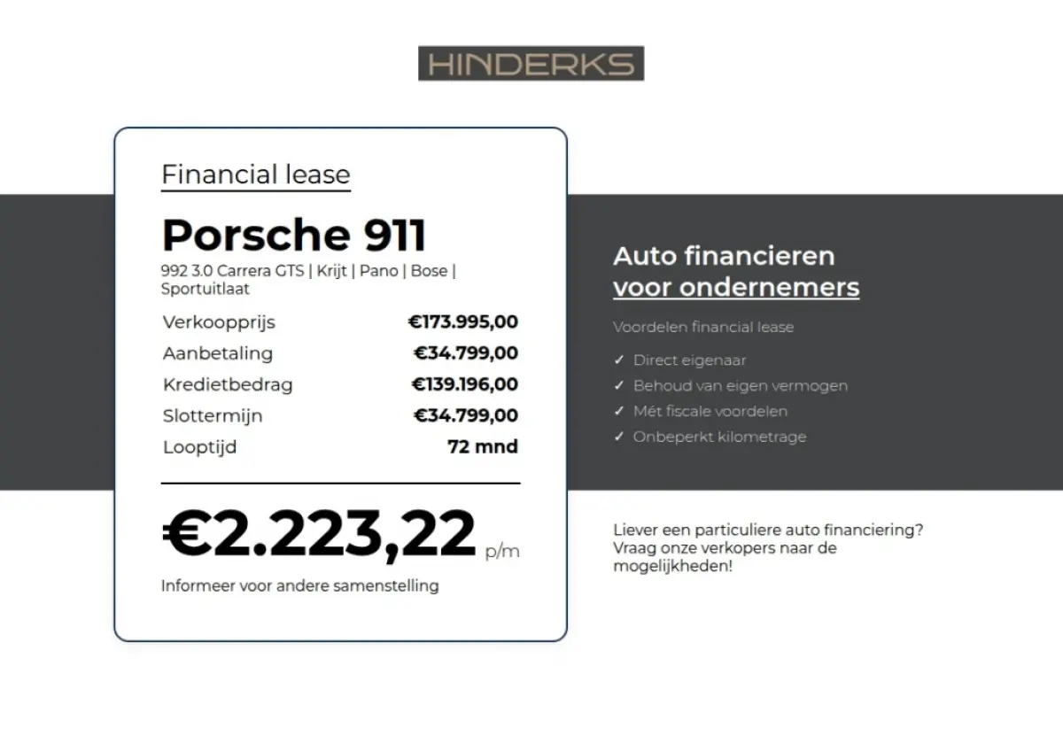 992 3.0 Carrera GTS | Krijt | Pano | Bose | Sportuitlaat