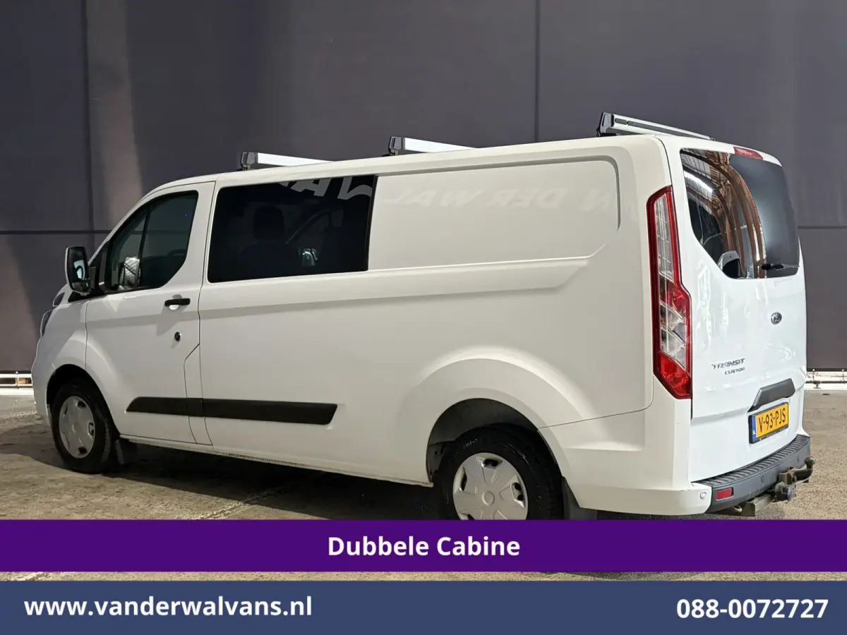2.0 TDCI 131pk L2H1 Dubbele Cabine Euro6 Airco | 5-Zits | Xenon | Navigatie | Cruisecontrol | LED | 2800kg Trekhaak Stoelverwarming, Parkeersensoren, Achterklep