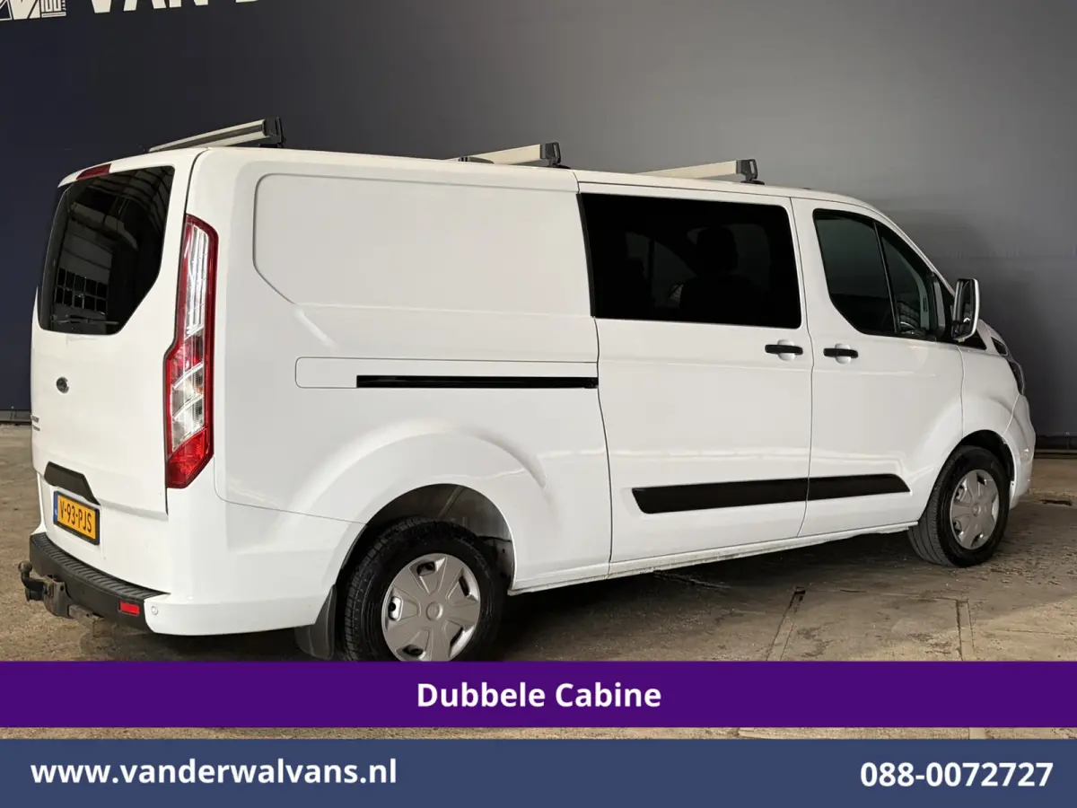 2.0 TDCI 131pk L2H1 Dubbele Cabine Euro6 Airco | 5-Zits | Xenon | Navigatie | Cruisecontrol | LED | 2800kg Trekhaak Stoelverwarming, Parkeersensoren, Achterklep
