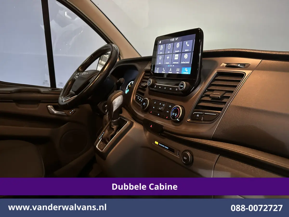 2.0 TDCI 131pk Automaat L2H1 Dubbele Cabine Euro6 Airco | 6-Zits | Camera | Navigatie | Apple Carplay Android Auto, Xenon, Cruisecontrol, Stoelverwarming, Verwarmde voorruit, Parkeersensoren