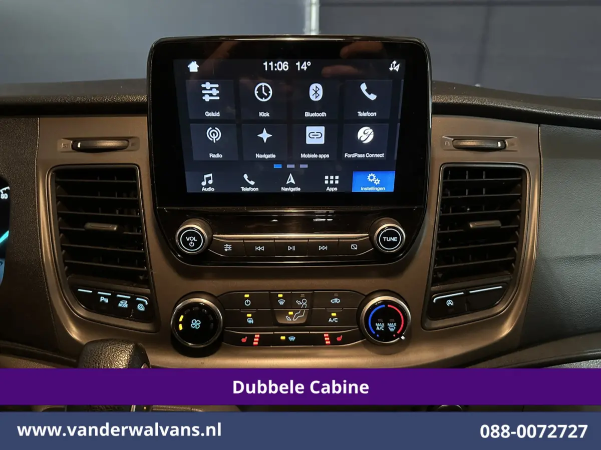 2.0 TDCI 131pk Automaat L2H1 Dubbele Cabine Euro6 Airco | 6-Zits | Camera | Navigatie | Apple Carplay Android Auto, Xenon, Cruisecontrol, Stoelverwarming, Verwarmde voorruit, Parkeersensoren